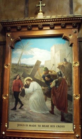 jesus carries his cross